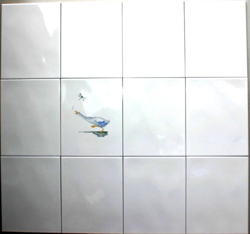 Piastrelle bagno bianco lucido