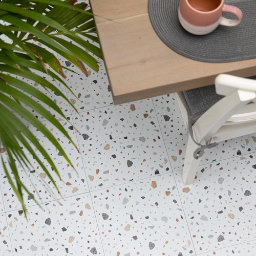 Pavimento pops terrazzo bianco - terrazzo,
