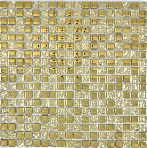 Mosaico piastrella oro chiaro - piastrella,
