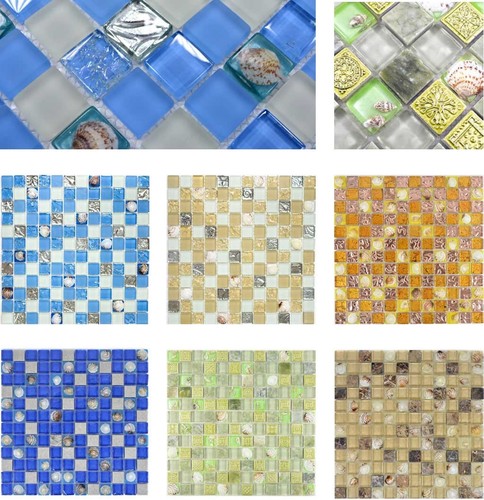 Mosaico vetro conchiglia - vetro,