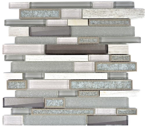 Mosaico vetro ceramica grigio - mosaico,