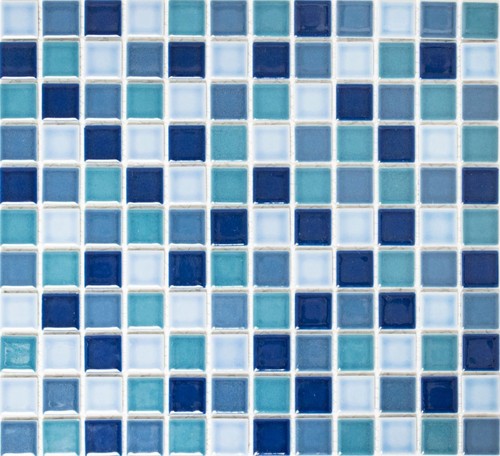 Mosaico ceramica blu - mosaico,