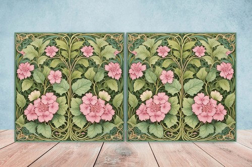 Piastrelle ceramica fiori art - piastrelle,