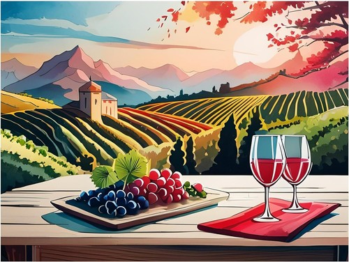 Piastrella murale vino - murale,