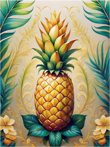 Piastrella murale ananas - piastrella,