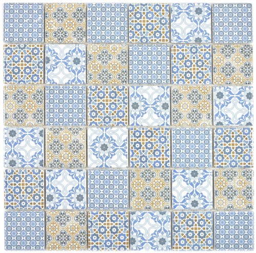Mosaico ceramica retro - mosaico,
