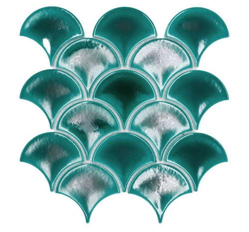Mosaico ceramica pesce - mosaico,