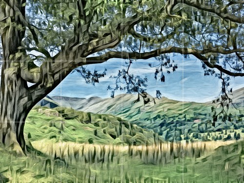 Pannello ceramica mosaico